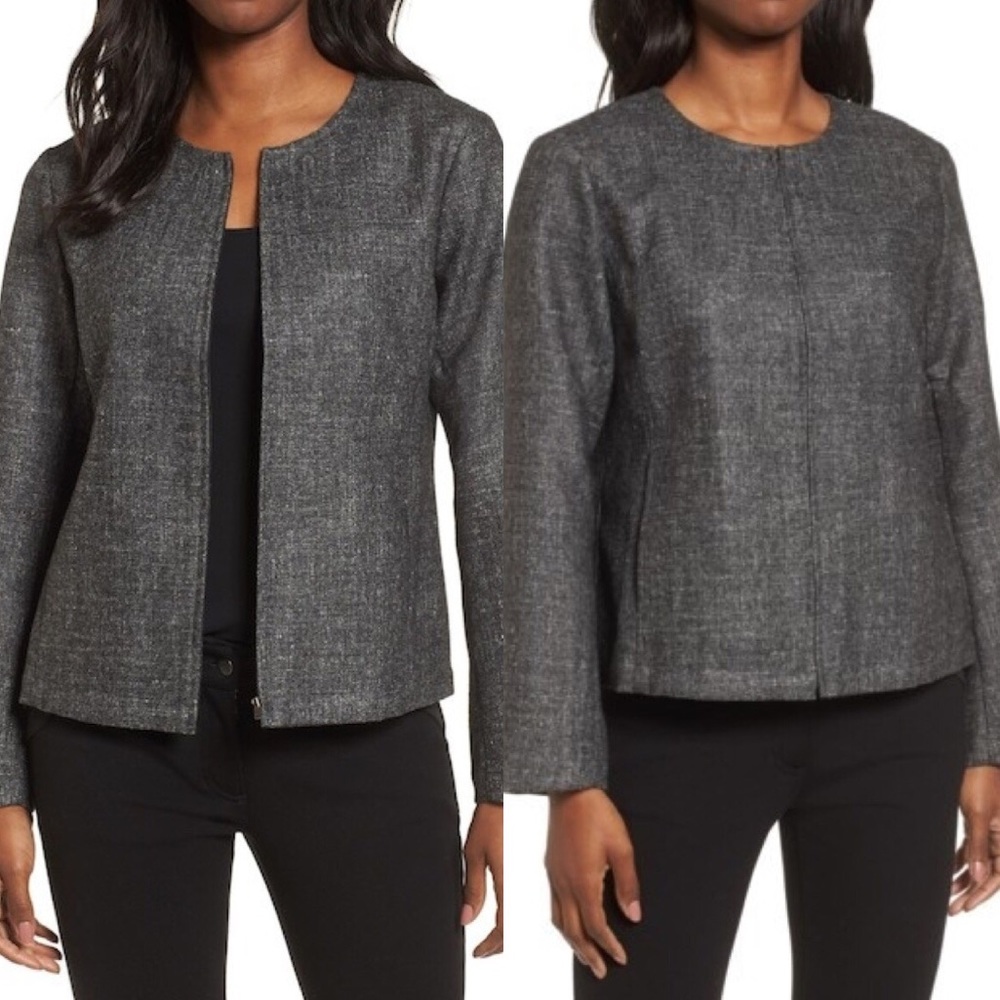 Eileen Fisher Round Neck Jacket